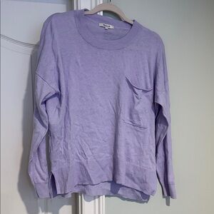 Madewell Light Purple Crew Neck Sweater